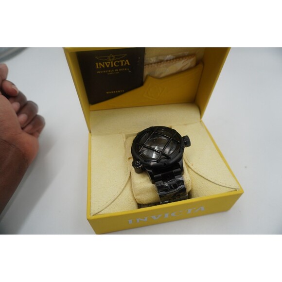Invicta Russian Diver 26467 Men's Black Stainless Steel Watch | 52mm Quartz Dive - Picture 9 of 11